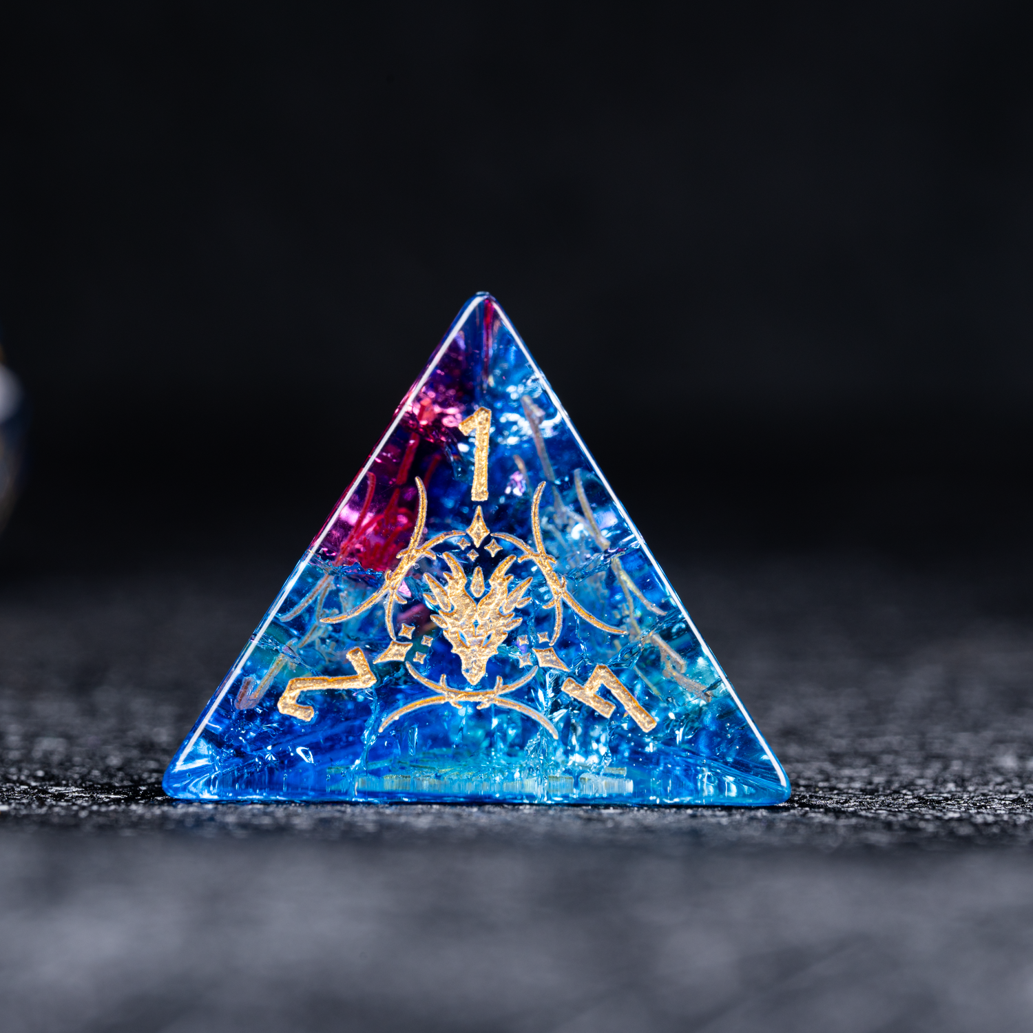 Celestia's Prism  crystal polyhedral dice set for DND and Call of Cthulhu RPG  D4