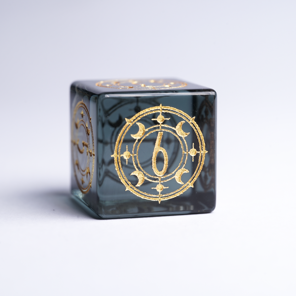 Gray Moon’s Whisper Gray Zircon Dice Set polyhedral dice set for DND and Call of Cthulhu RPG D6