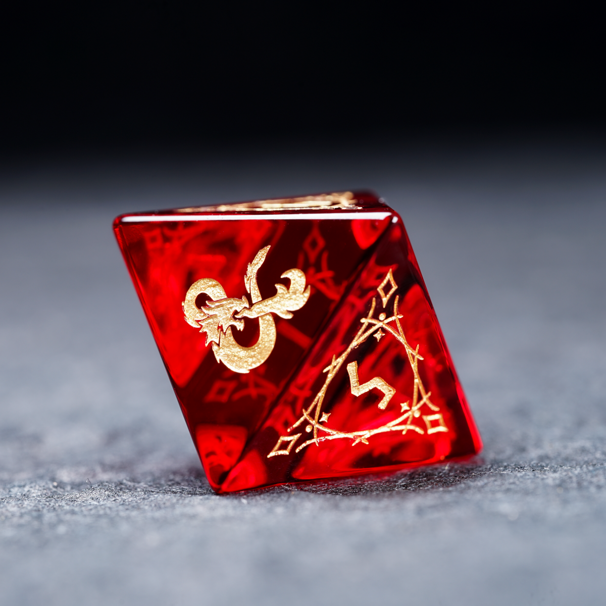 Pact of the Crimson Flame Dice Set polyhedral dice set for DND and Call of Cthulhu RPG D8