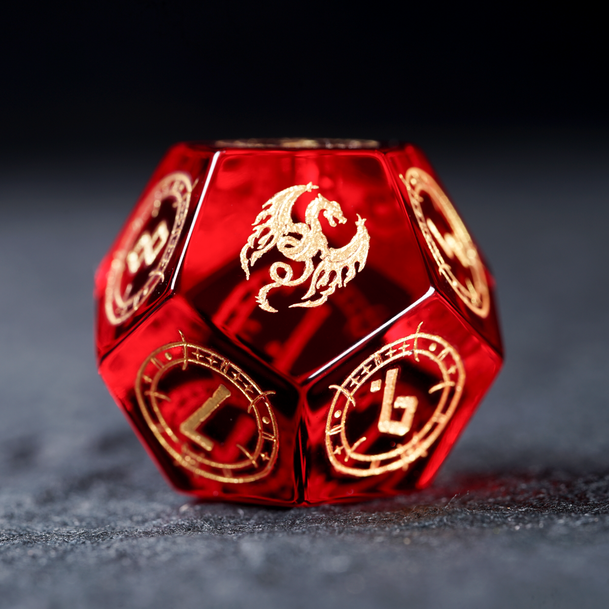 Pact of the Crimson Flame Dice Set polyhedral dice set for DND and Call of Cthulhu RPG D12