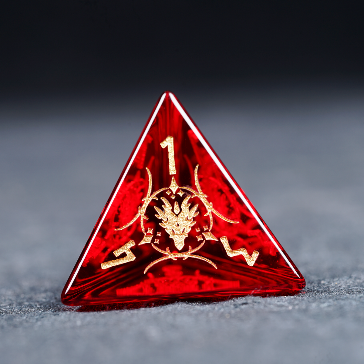 Pact of the Crimson Flame Dice Set polyhedral dice set for DND and Call of Cthulhu RPG D4