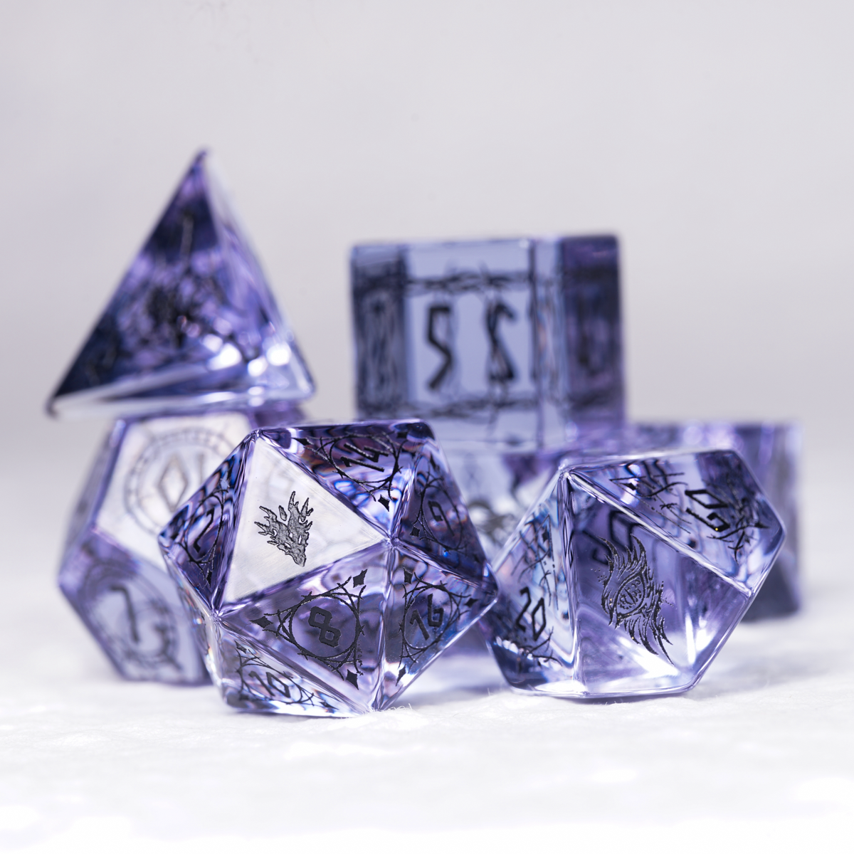 dragons-shadow Dice Set polyhedral dice set for DND and Call of Cthulhu RPG   7 pieces