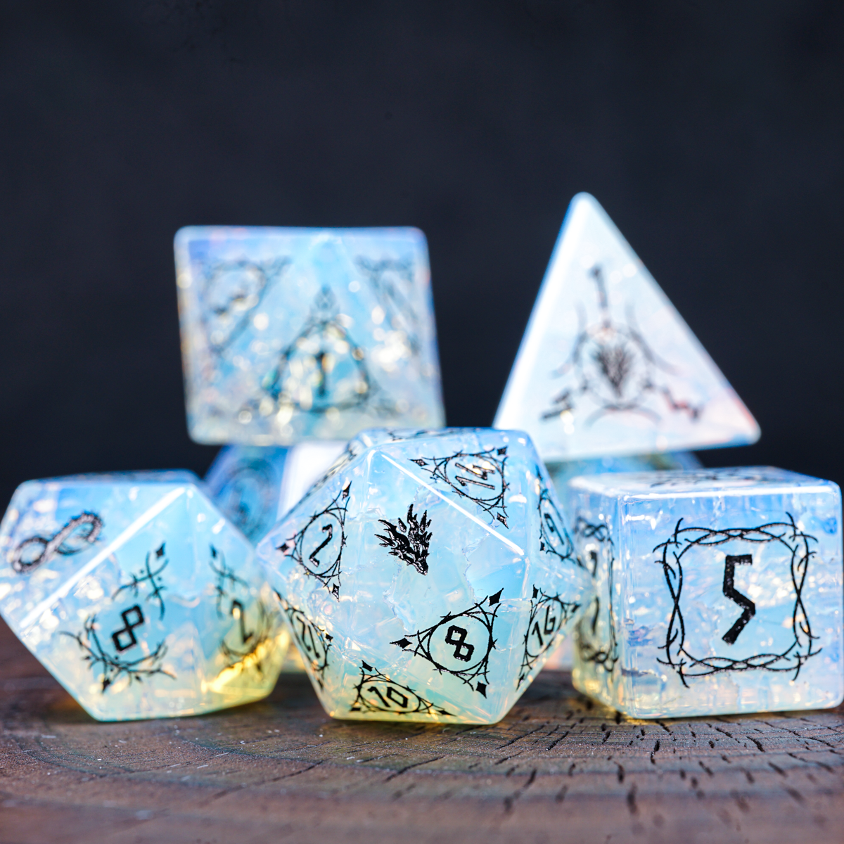 Drakeflare Nexus| DND  D&D Cthulhu RPG  Polyhedral Dice Set