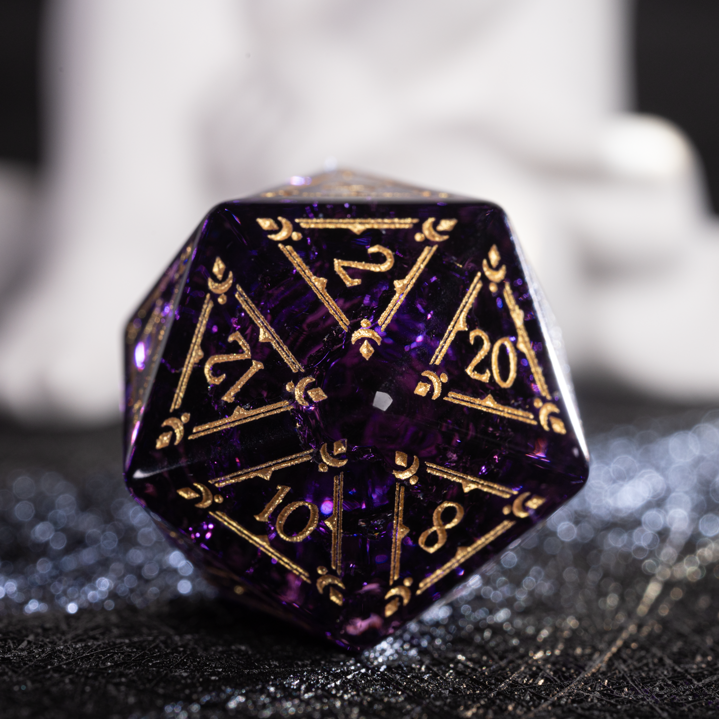 Cracked Crystal| DND  D&D Cthulhu RPG  Polyhedral Dice Set