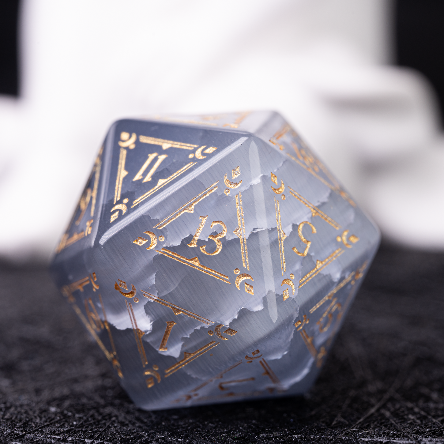 Cracked Crystal| DND  D&D Cthulhu RPG  Polyhedral Dice Set