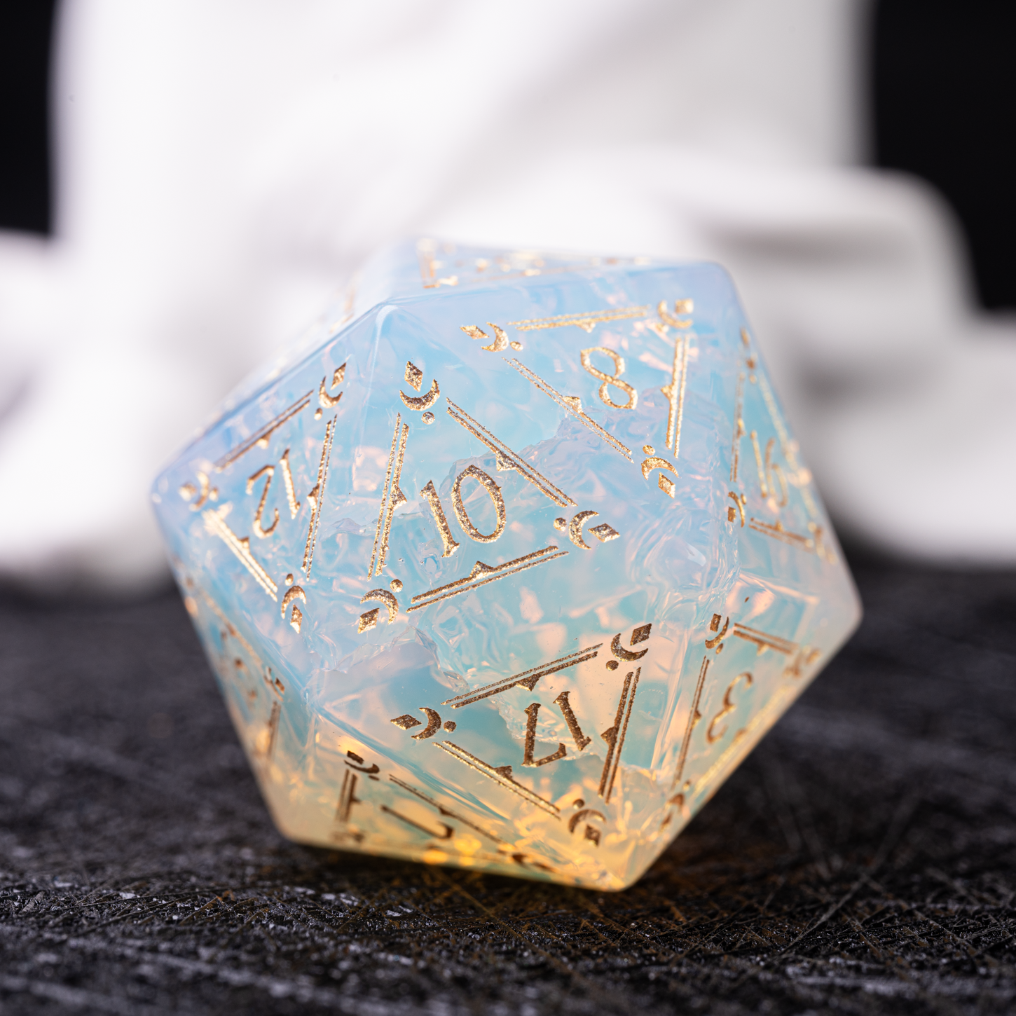 Cracked Crystal| DND  D&D Cthulhu RPG  Polyhedral Dice Set